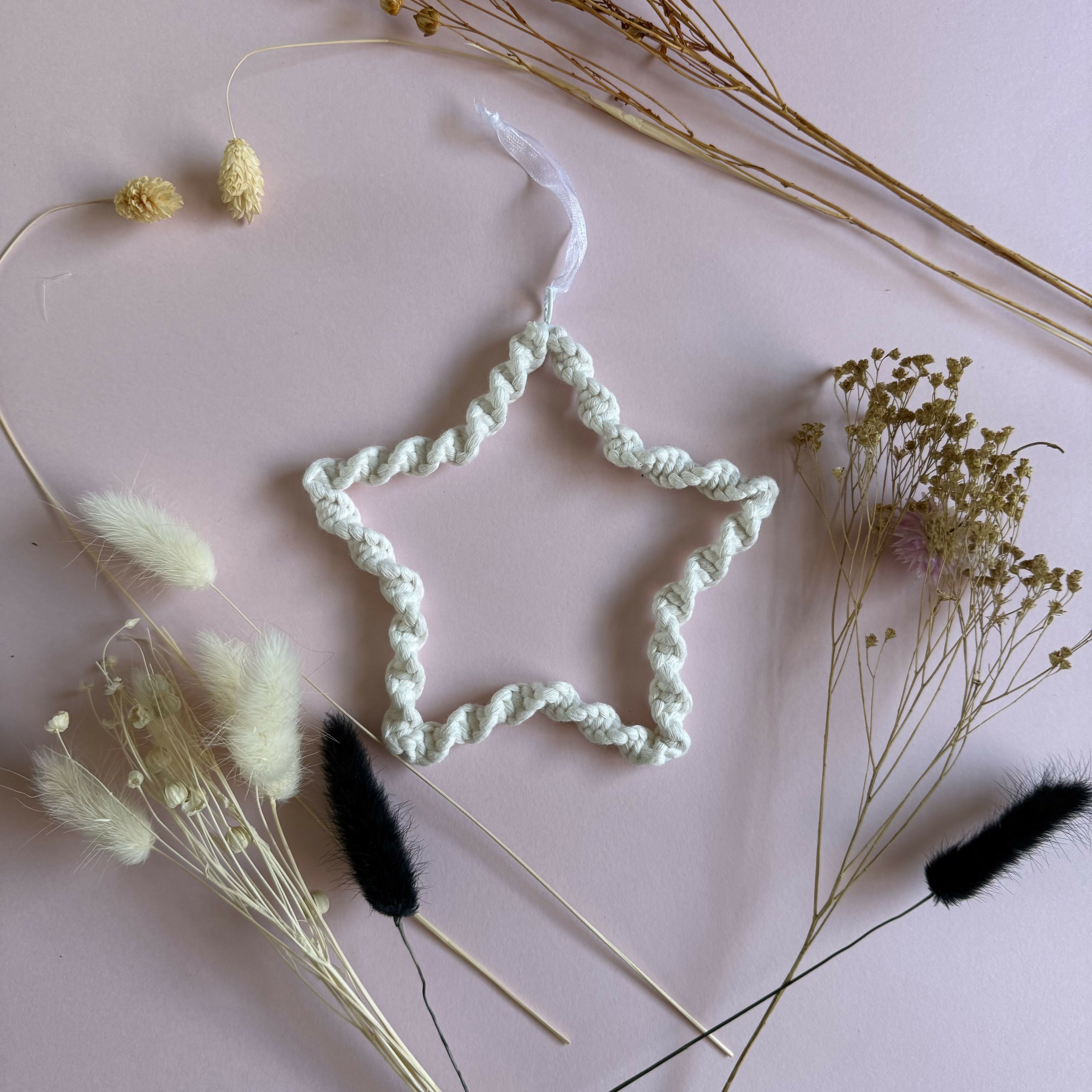Macrame Christmas Star Decoration