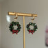 Christmas Wreath Earrings