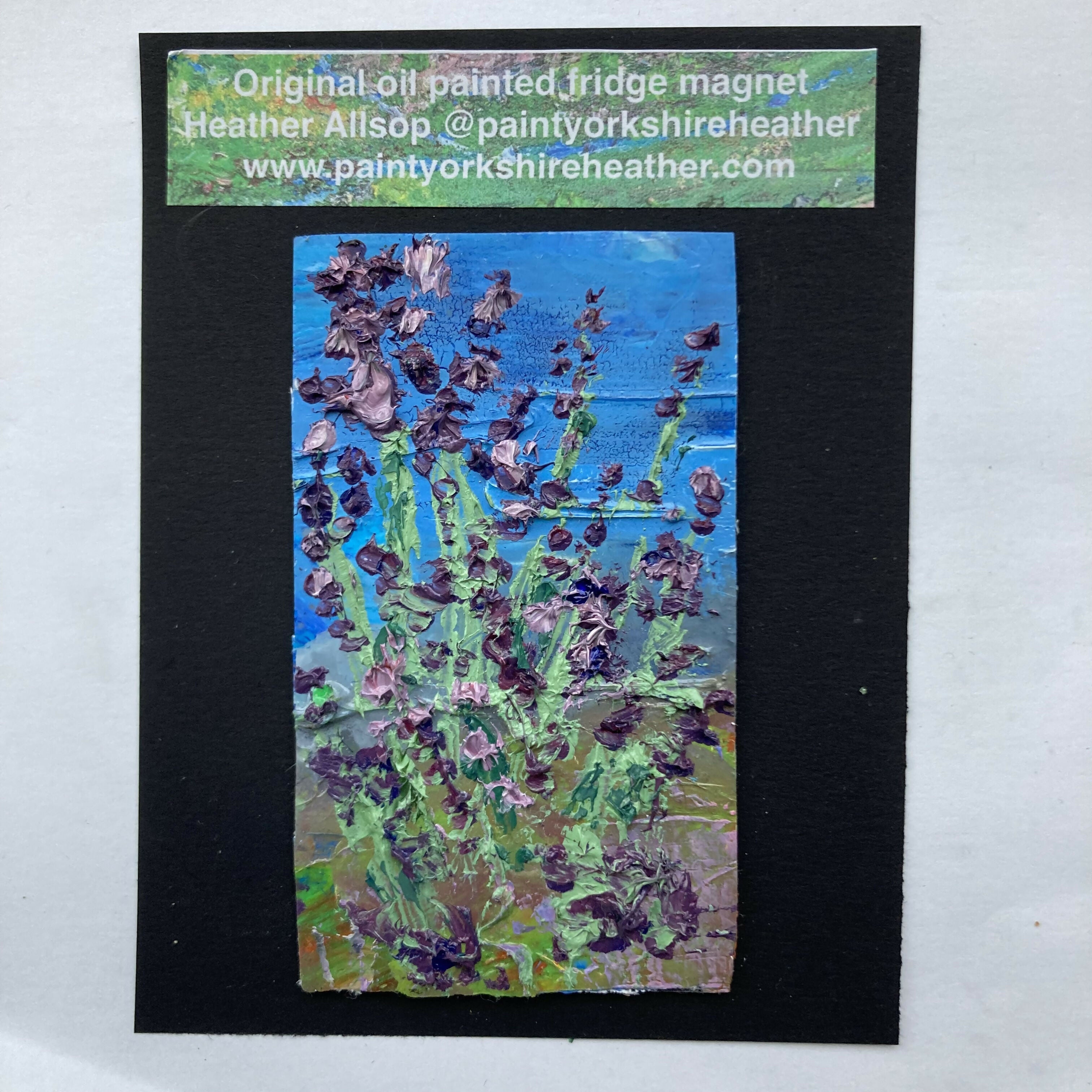 Lavender - Mini Canvas Oil Painting Fridge Magnet