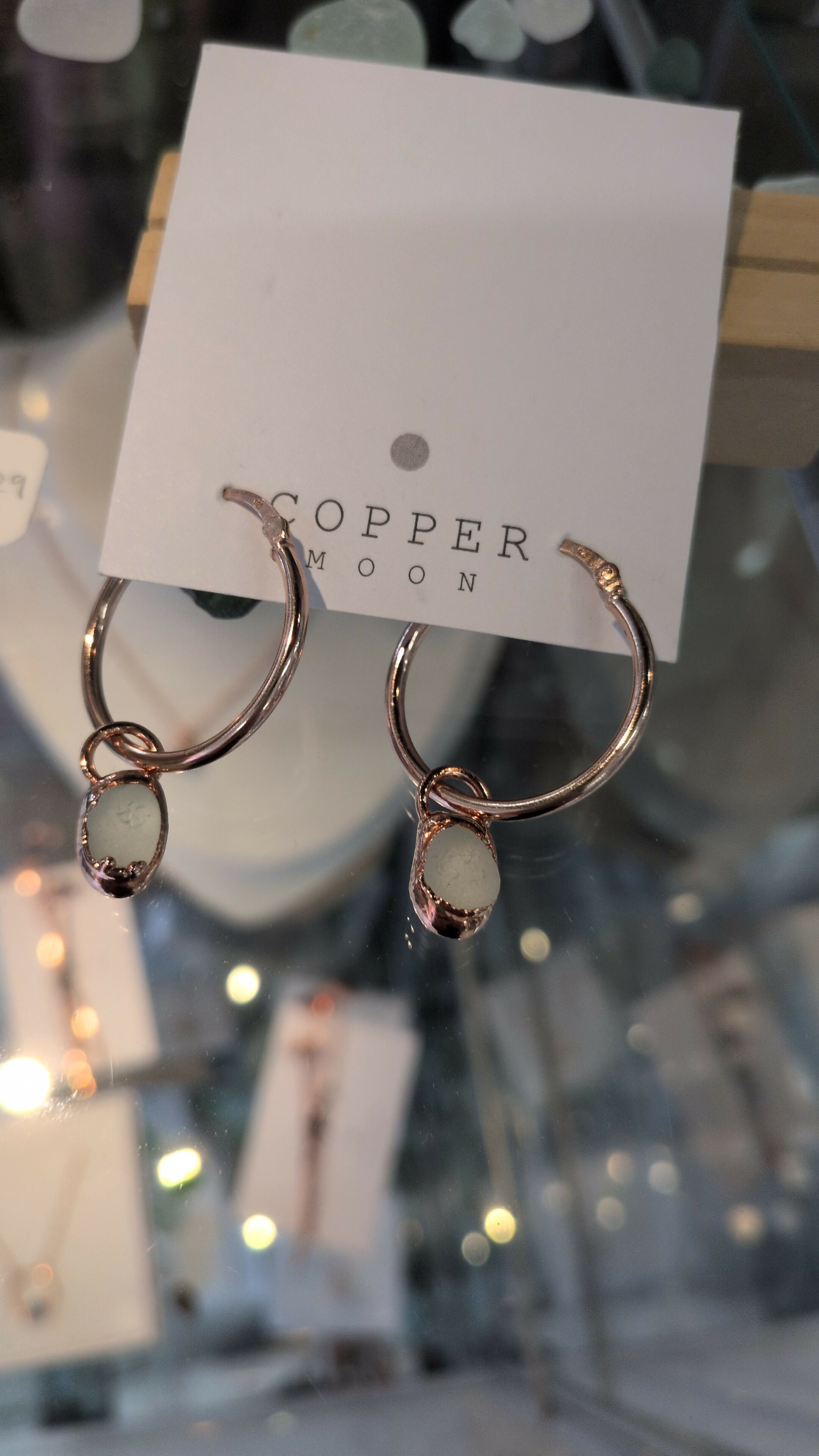 Seaglass Sleeper Hoop Earrings