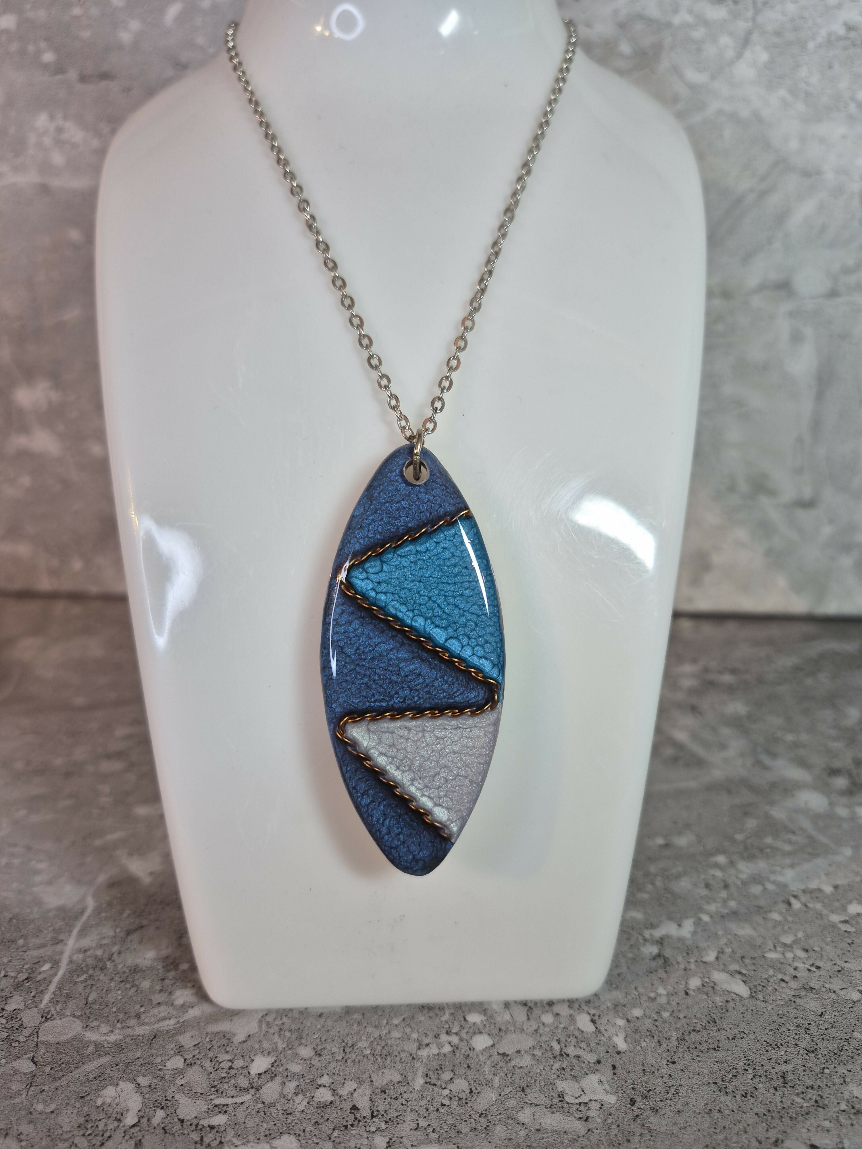 Unique Hand Crafted Oval Pendant