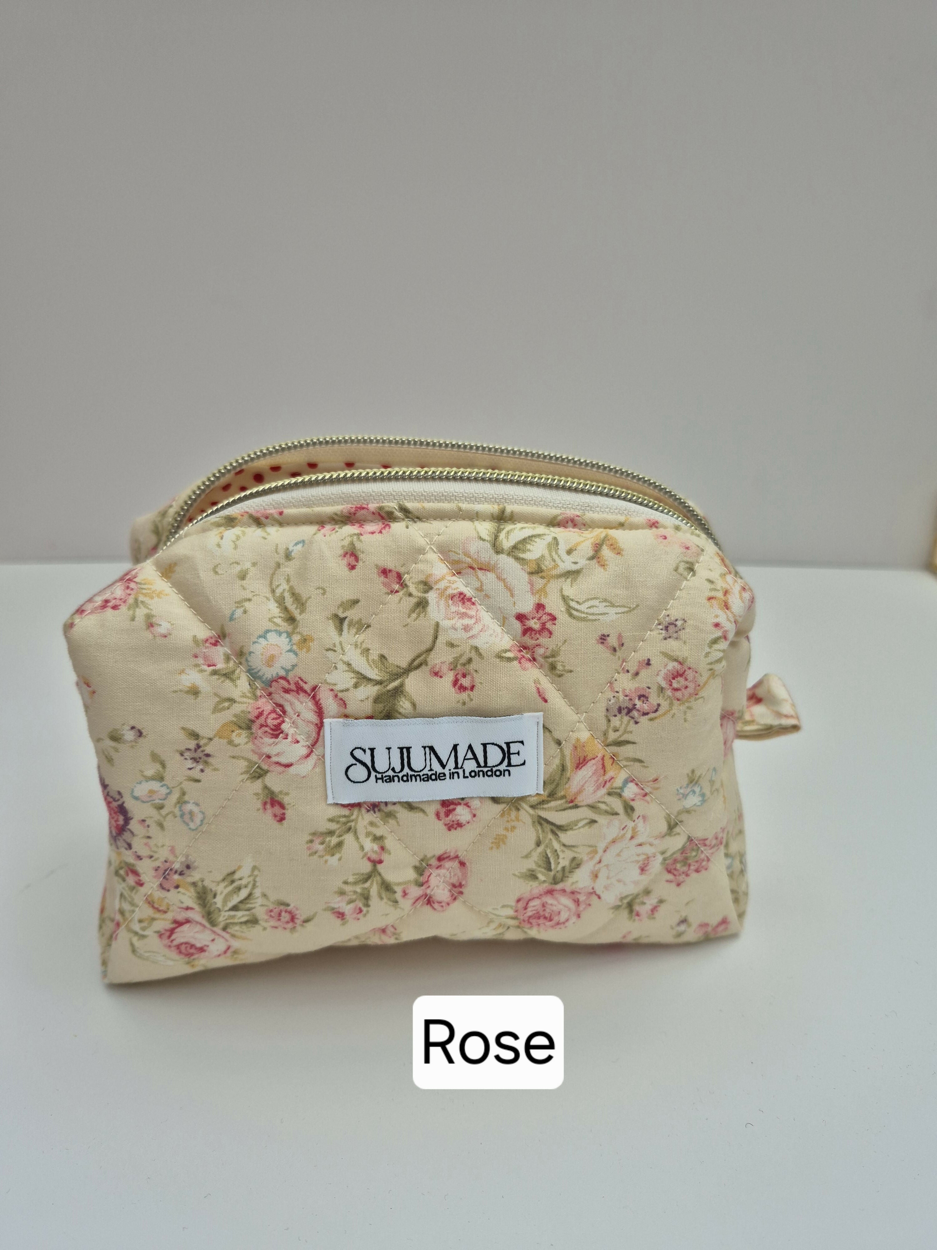 Quilted Makeup Pouches