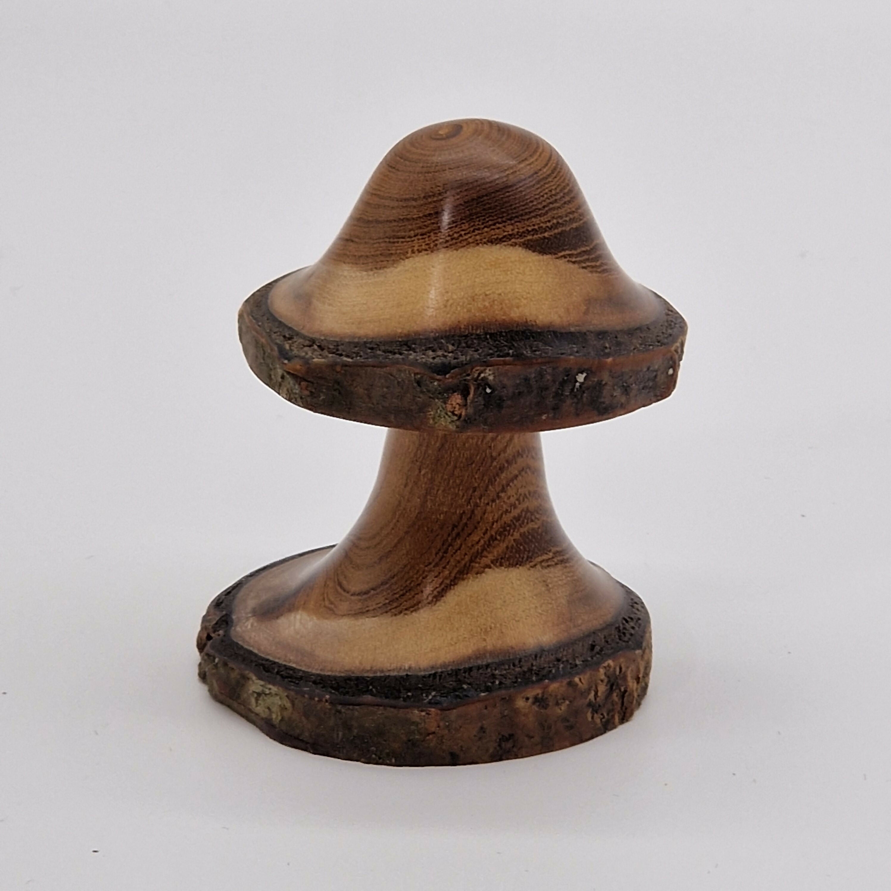 Hand Turned Mushroom made from Laburnum Wood