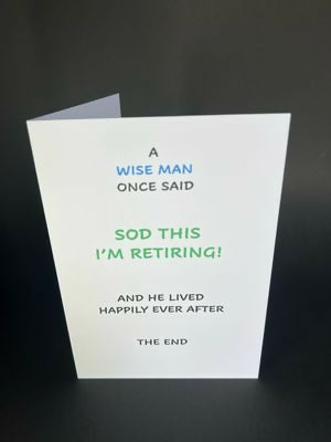 A Wise Man - Cheeky Card