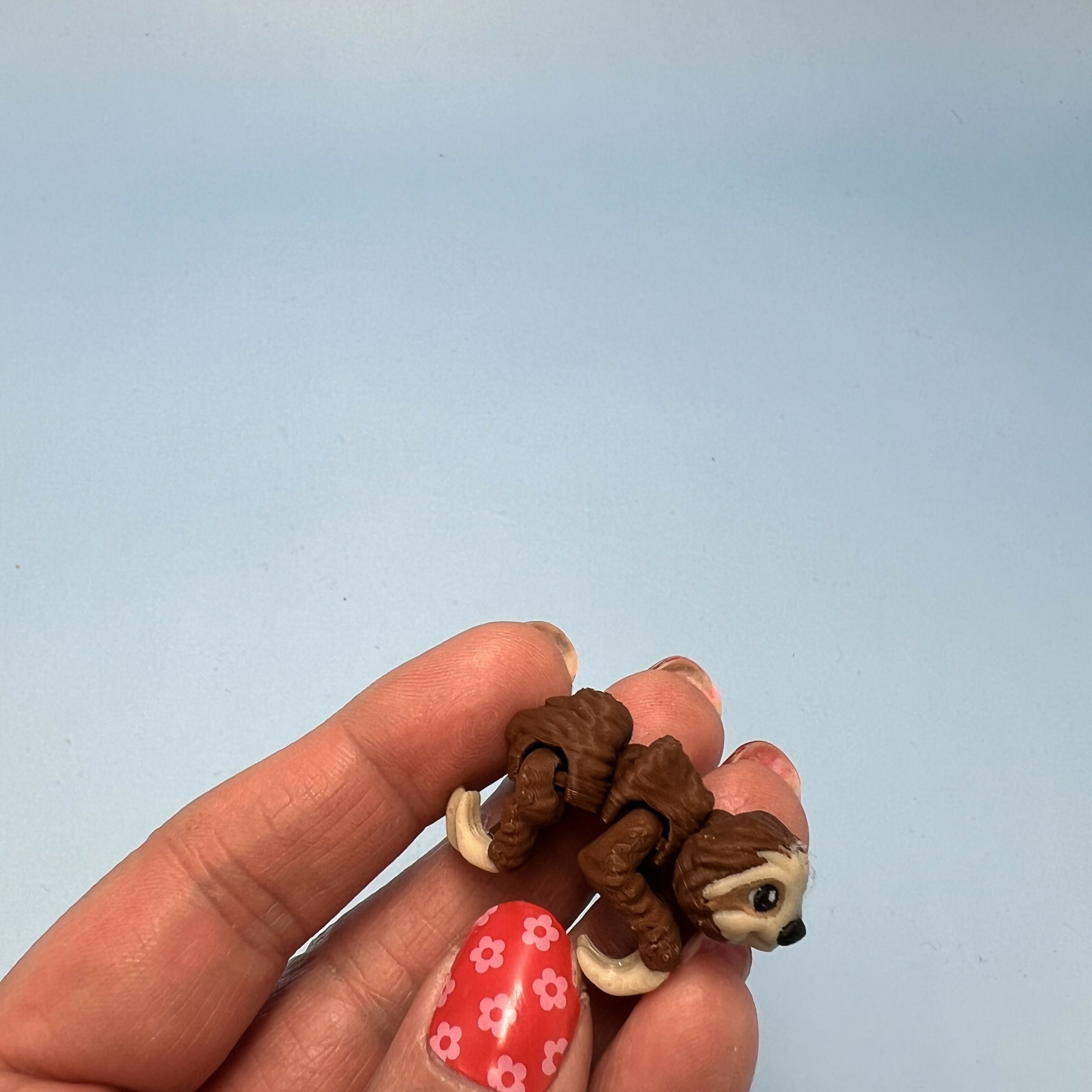 3D Printed Micro Miniatures: Articulated Sensory Fidget Animal friends Manatee, Skunk, Hedgehog, Spider, Capybara, Crab, Sloths 3-5cm