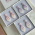 Tiny string of leaves Polymer Clay Earrings