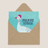 Christmas Goose Greeting Card – Merry Xmas Design