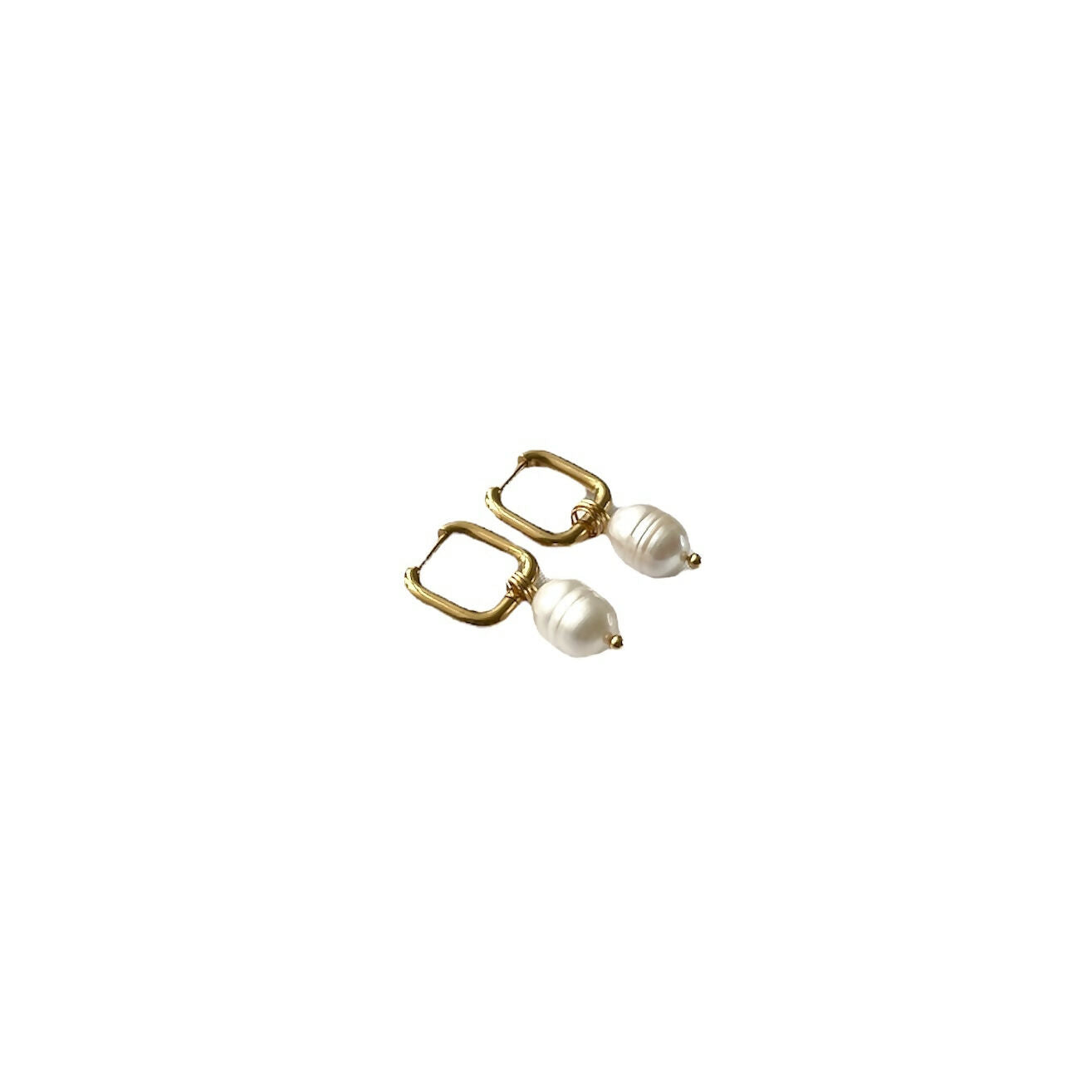 Square Pearl Earrings