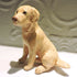 Ceramic Golden retriever dog sculpture