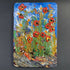 Close Up Poppies & Daisies - Black Framed Original Oil Painting On Wood