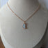 Seaglass Small Crescent Moon Necklace