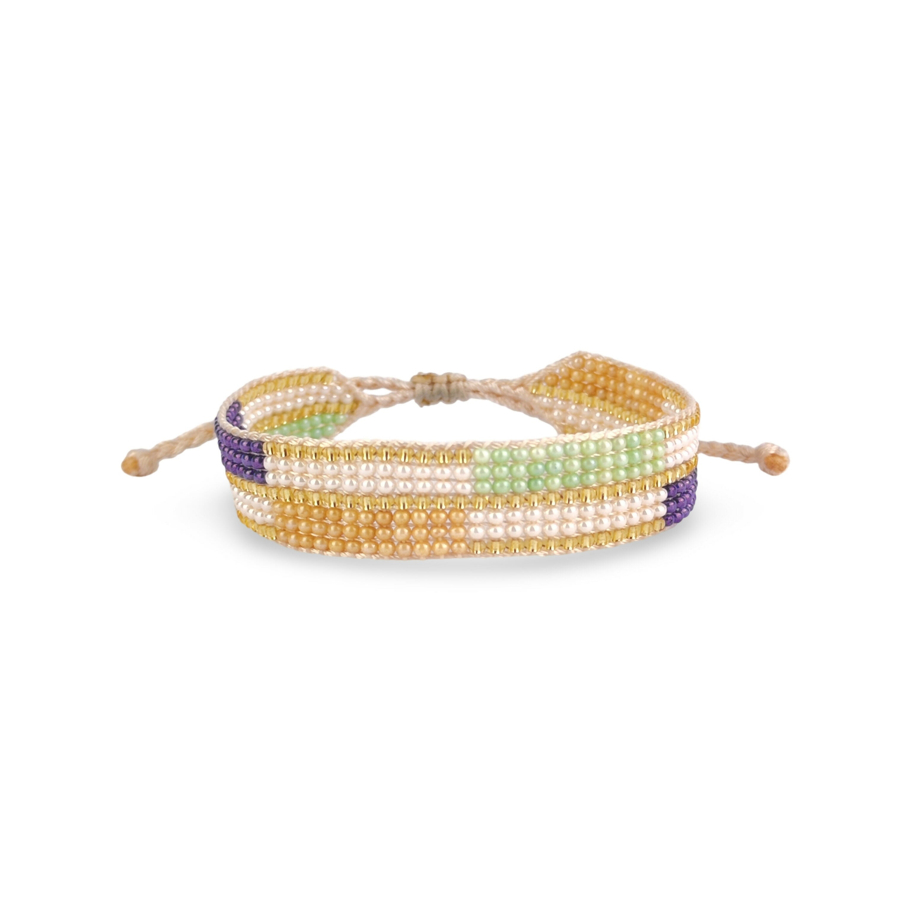 Bead Loom Bracelet - Geometric Design