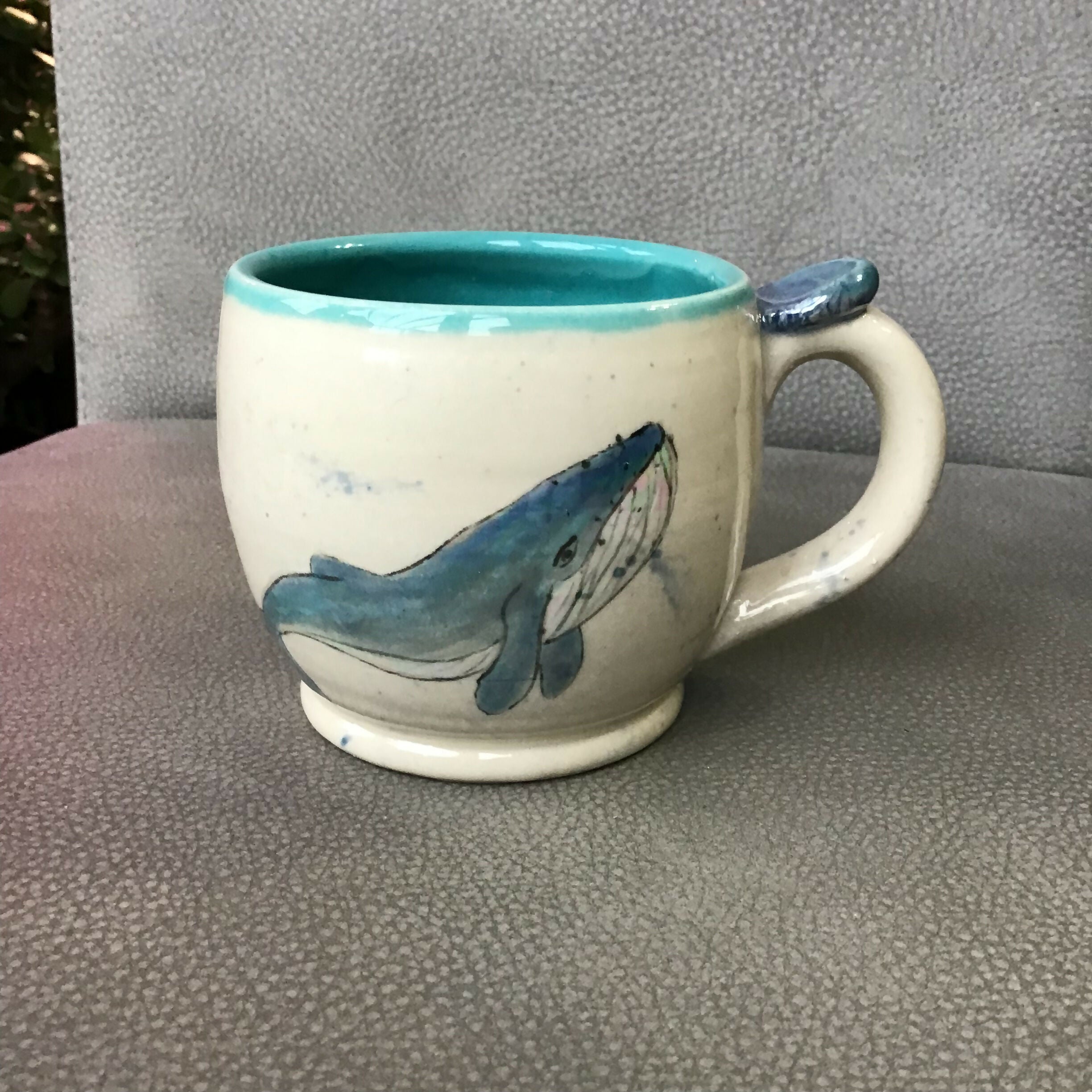 Handpainted Whale Mug