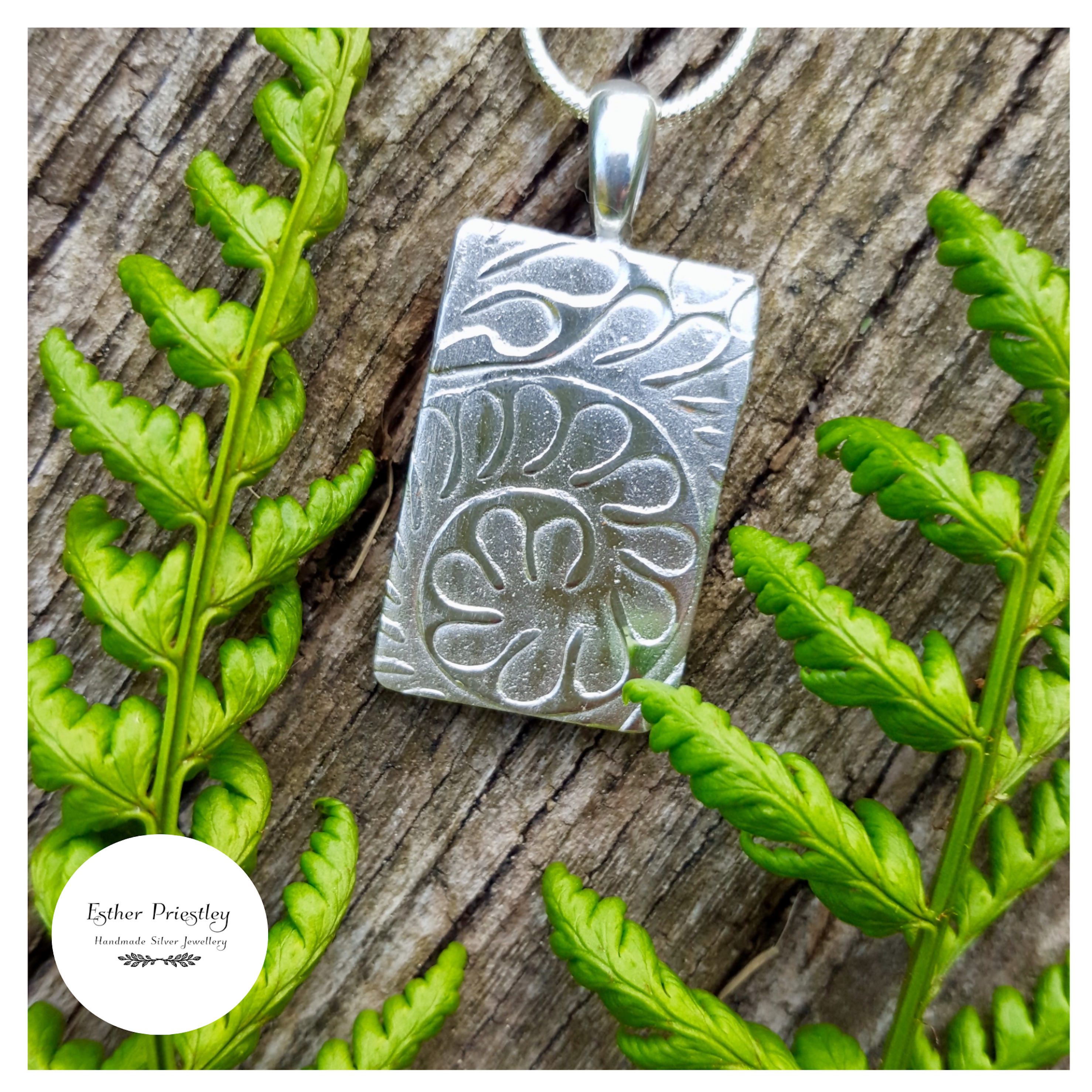 New Zealand Silver Fern Pendant with Sterling Silver Chain