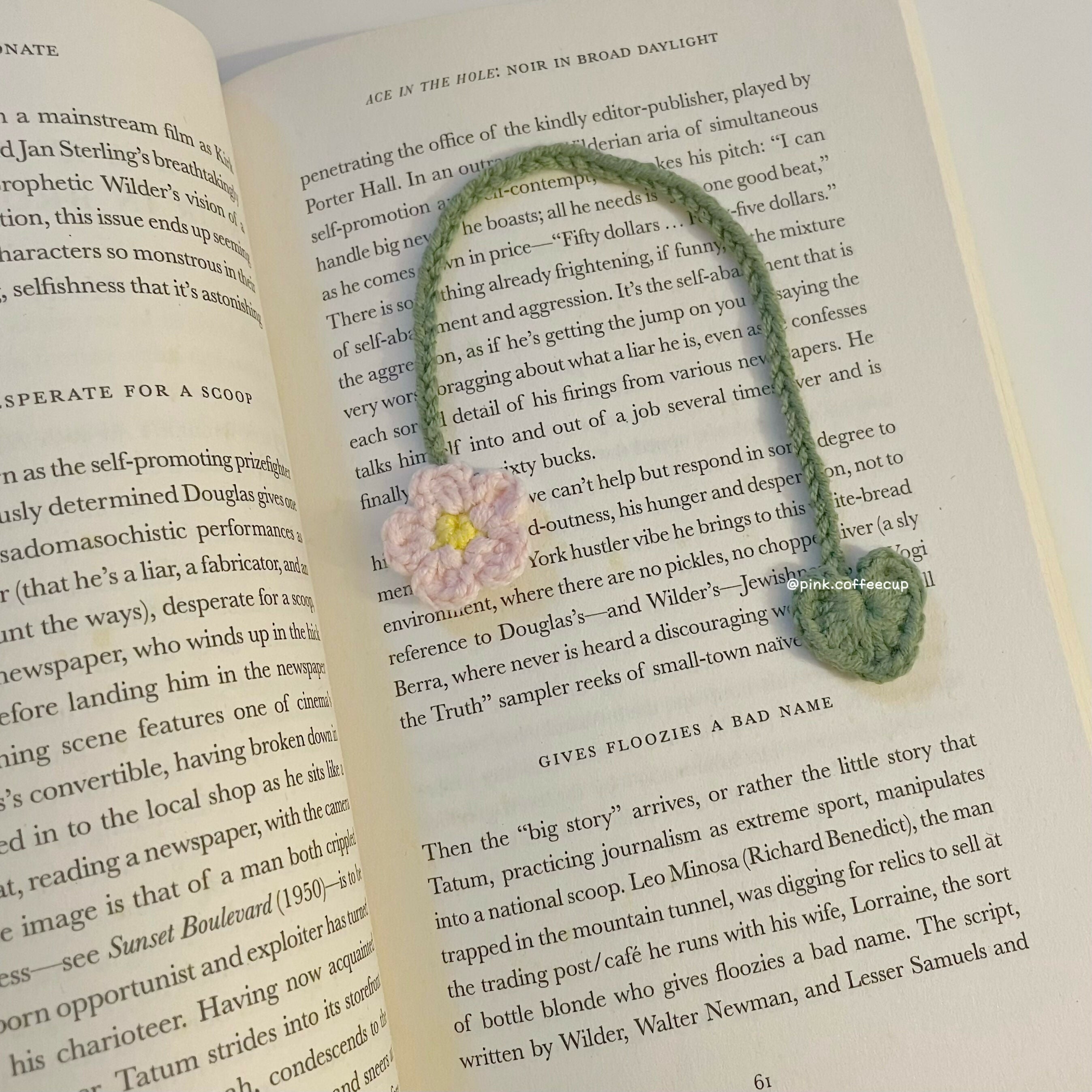 Crochet Flower Bookmark