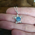 Handmade Sea Turtle Necklace With Kyanite