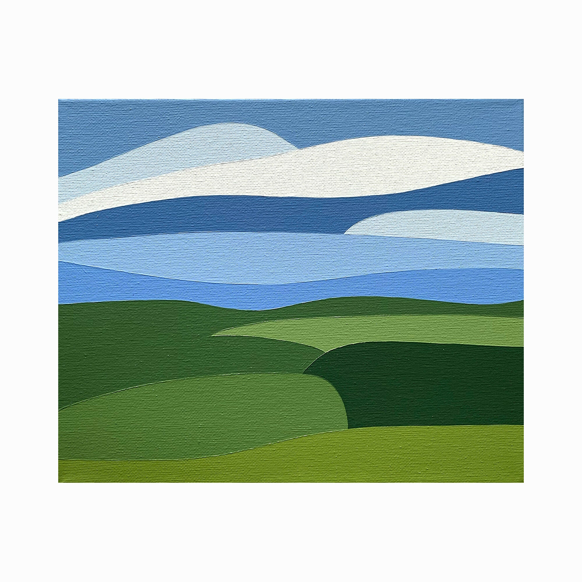 Over The Fields - Mounted 10x8" Print