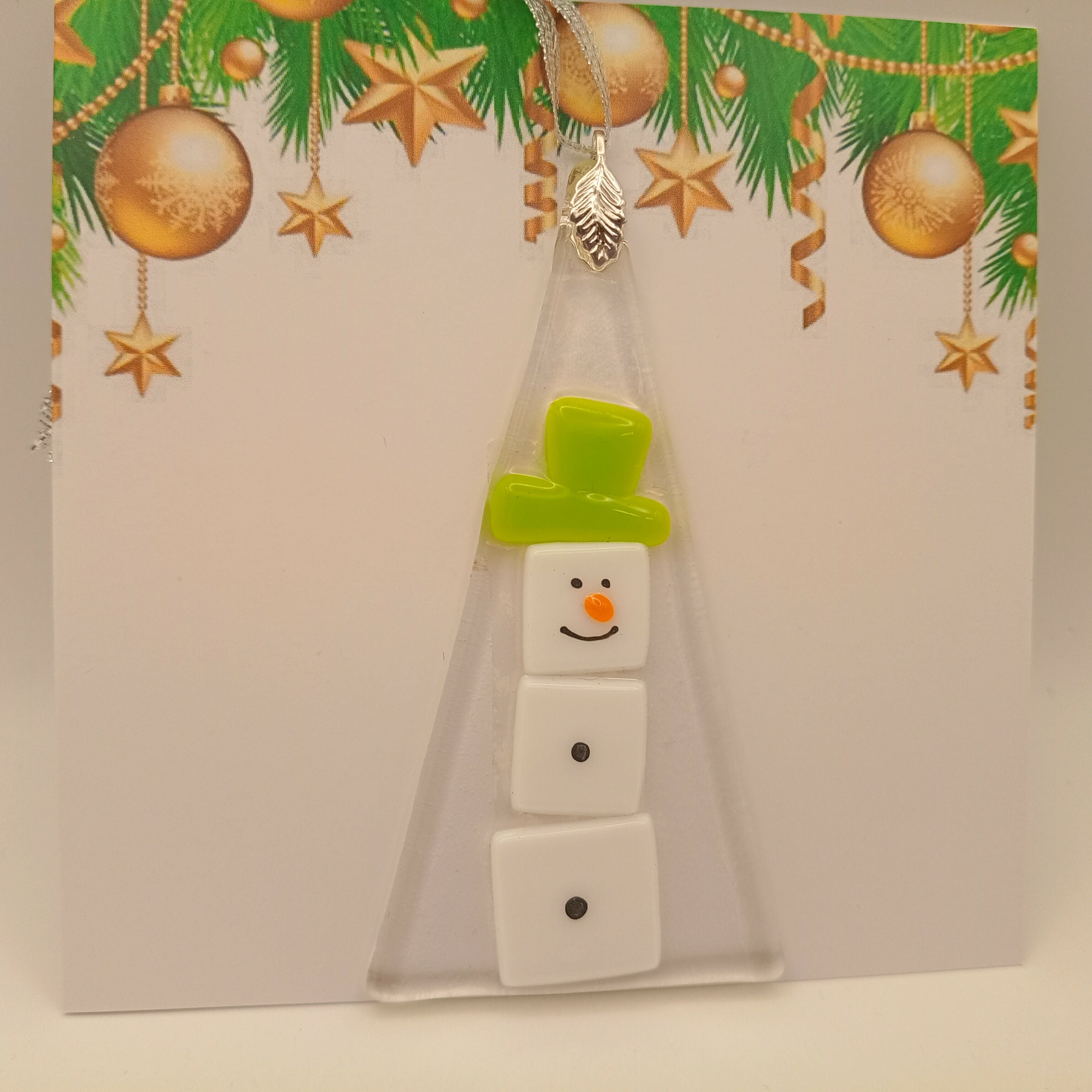 Fused Glass Christmas Card