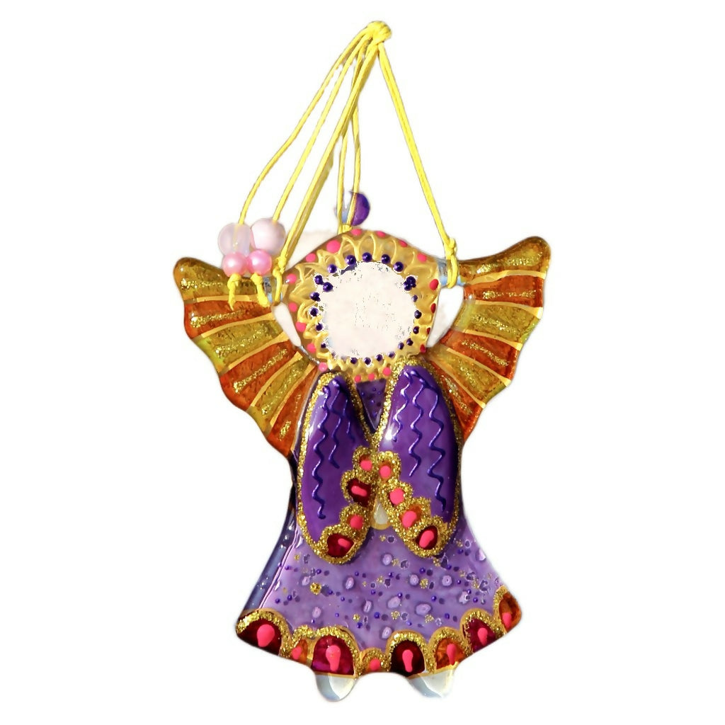 Glass Guardian Angel Purple