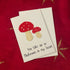 Crochet Handmade Greeting Card - You Take Up So Mushroom in My Heart