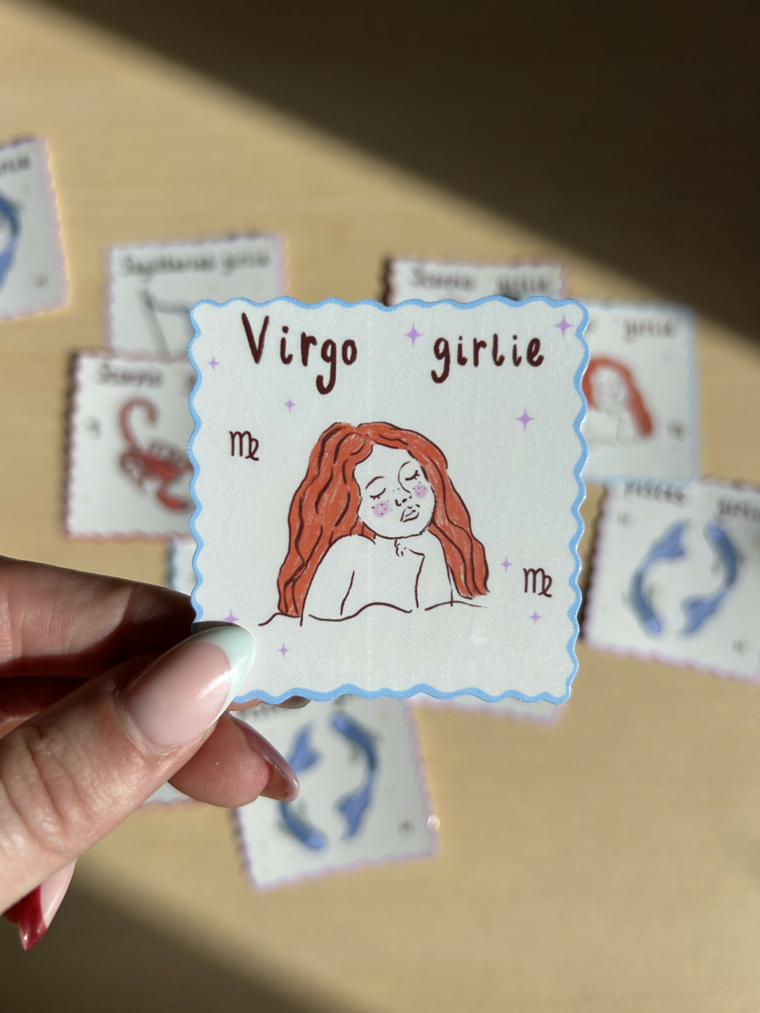 Virgo Girlie Sticker