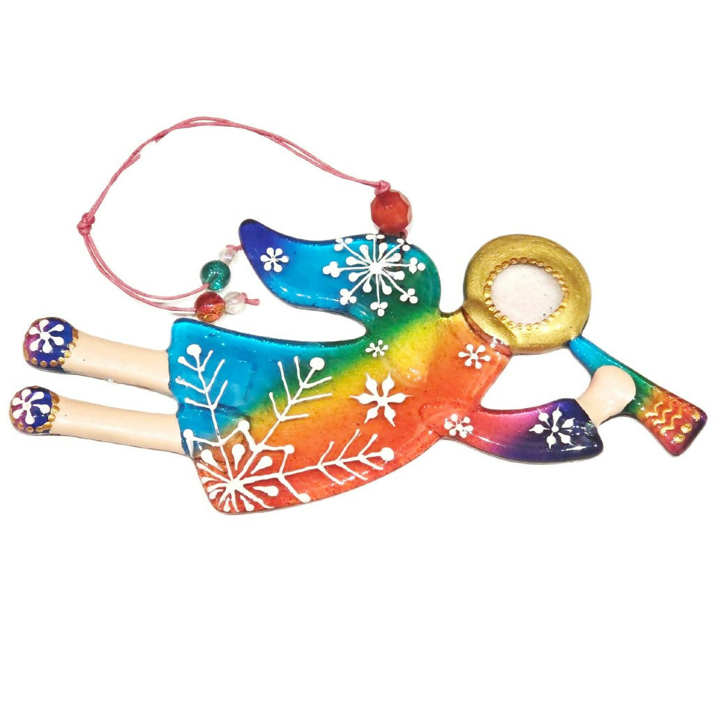 Glass Guardian Angel Rainbow, 17 cm