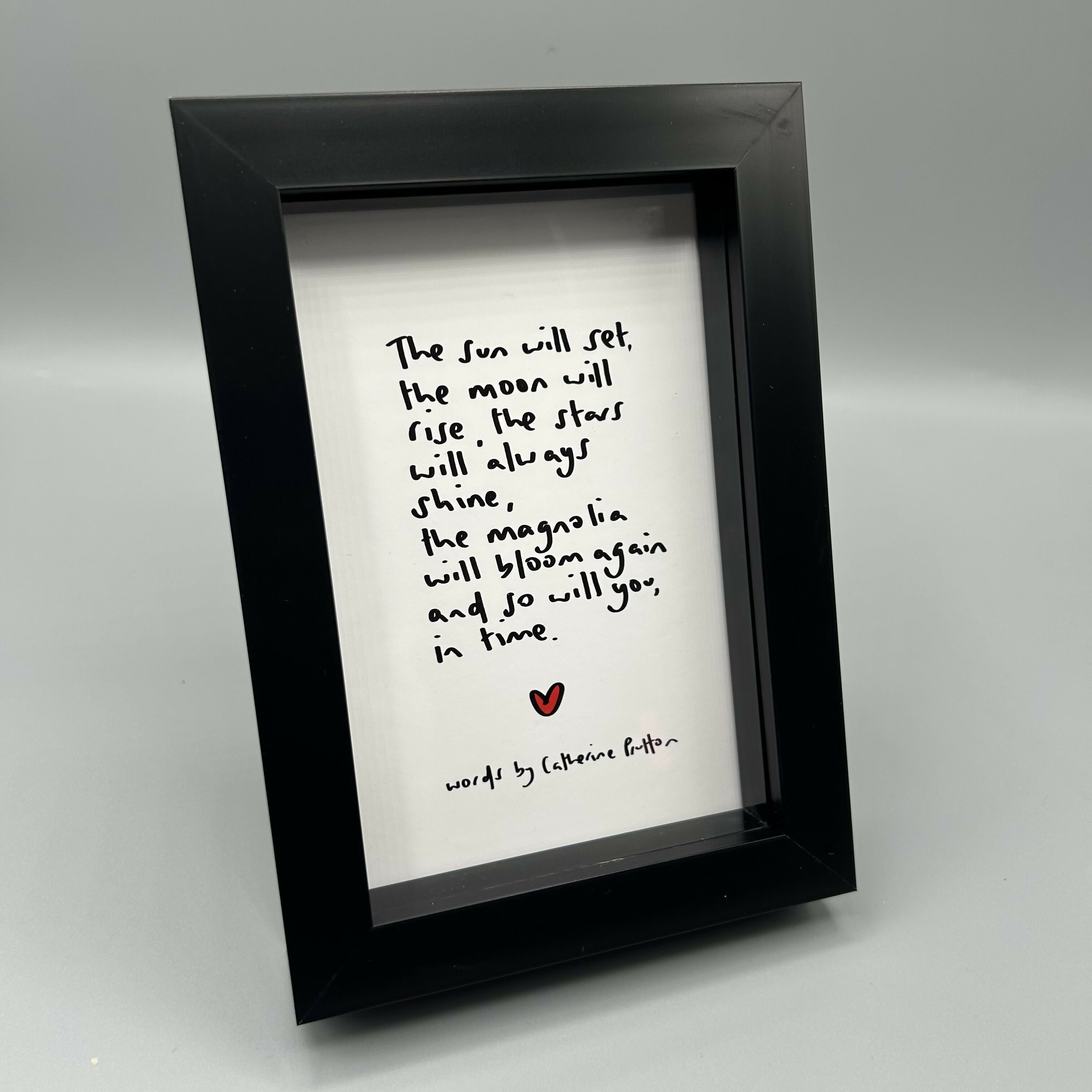 Original Poem - Multiple Options (A6 Box Frame)