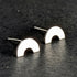 ‘Somewhere’ Sterling Silver Tiny Rainbow Stud Earring