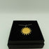 Yellow Enamel Sunburst Pendant