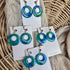 Ocean Dream Collection Round Polymer Clay Earrings