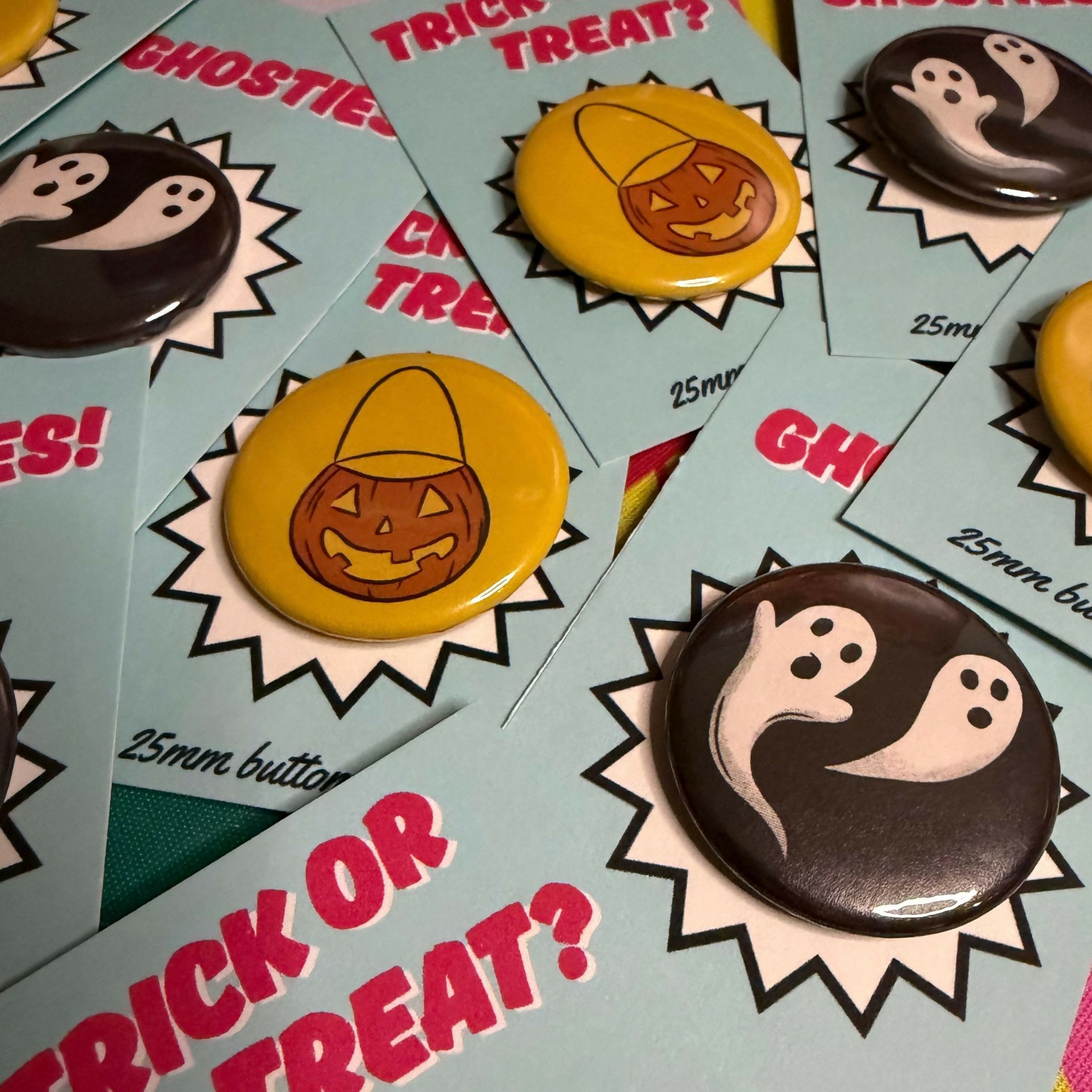Trick or Treat? Halloween Button Badge