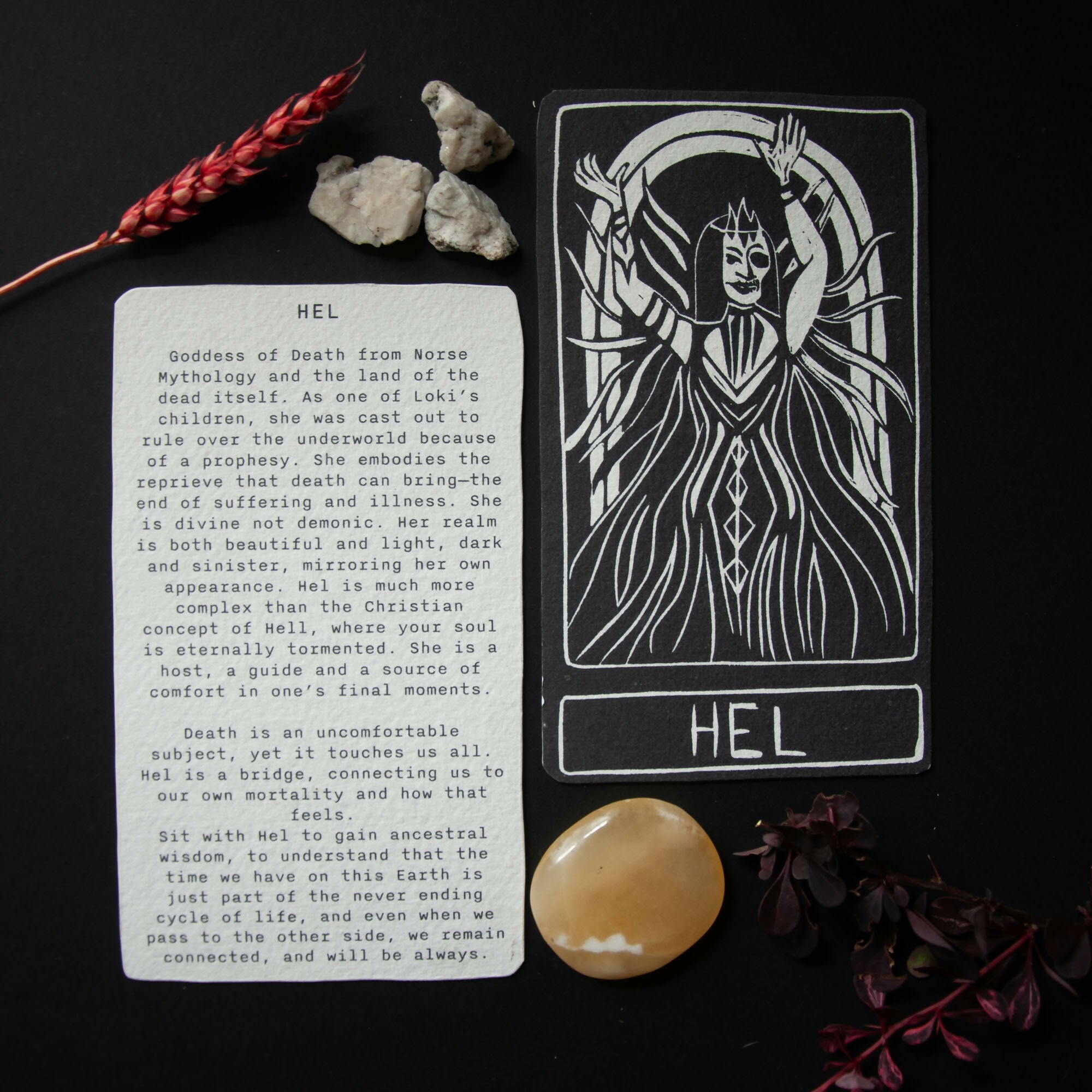 HEL GODDESS ALTAR CARD
