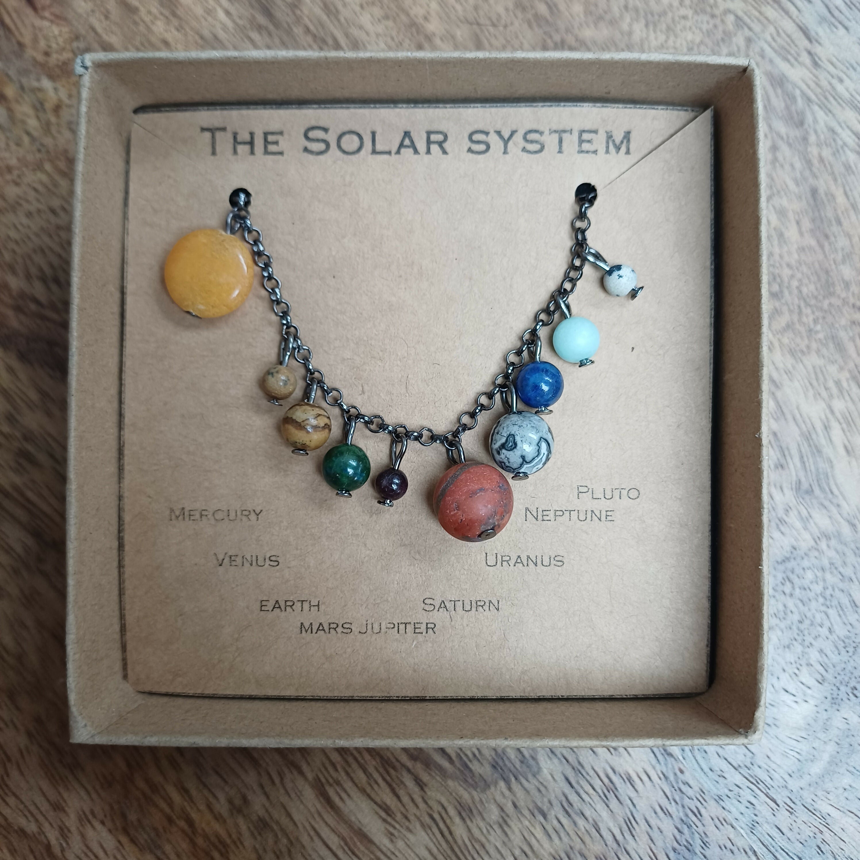 Solar System Gem Stone Necklace