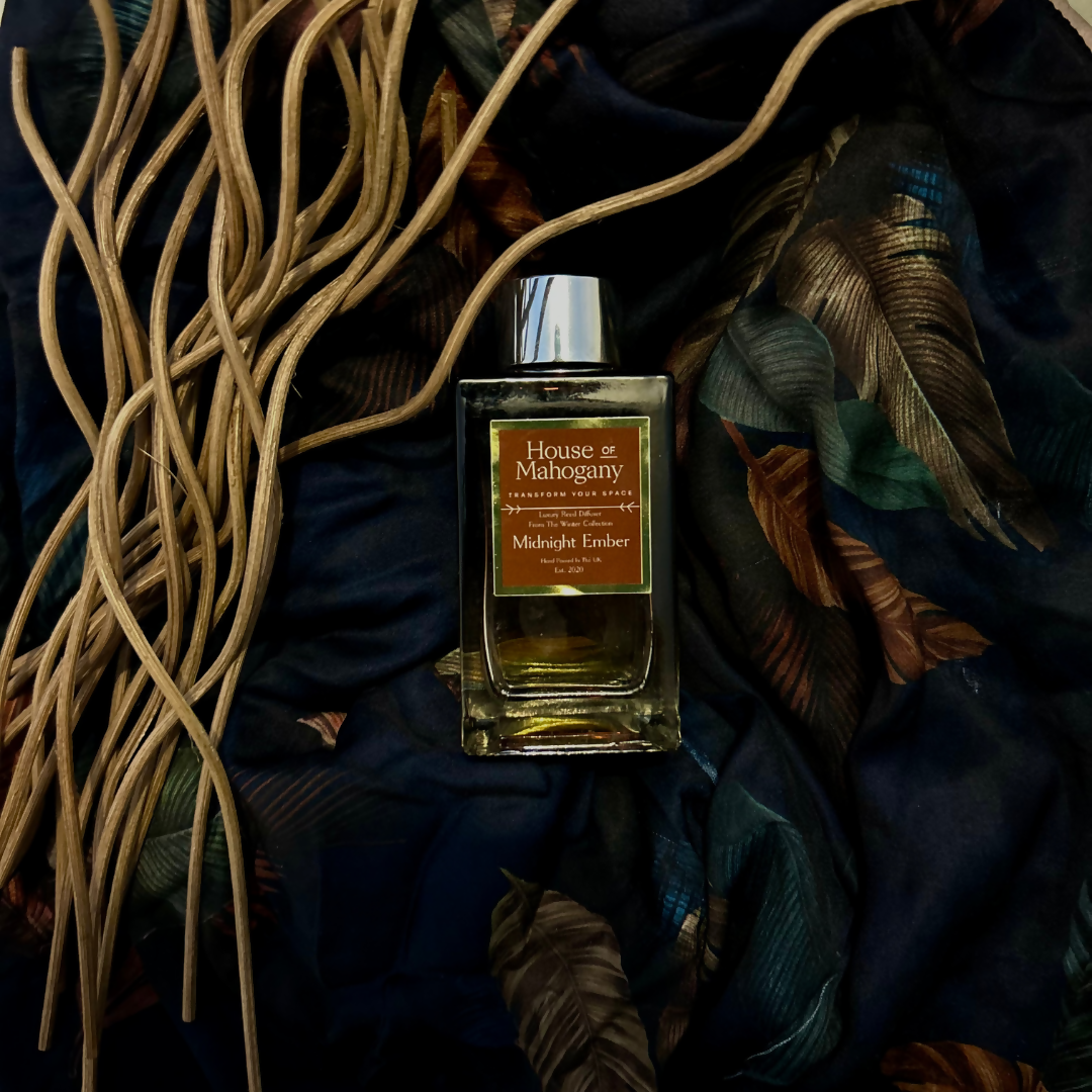 Midnight Ember Reed Diffuser & Black Fibre Sticks