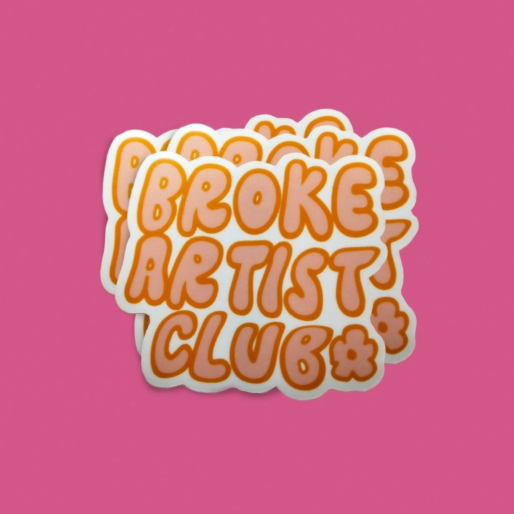Broke Artist Sticker