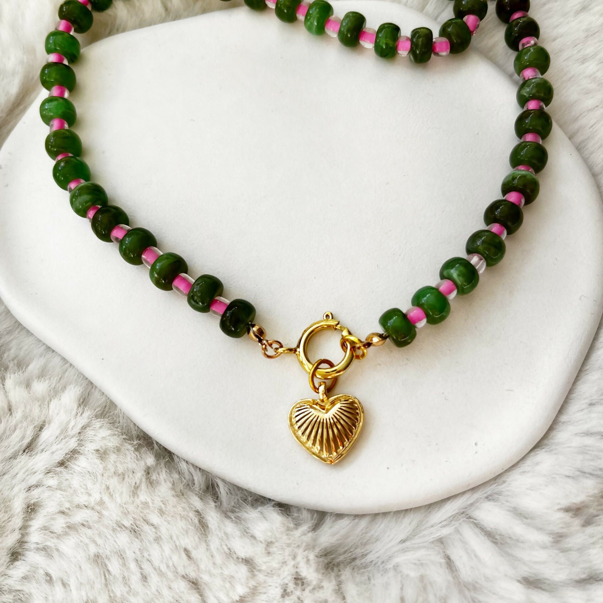 Pendant Beaded Necklace