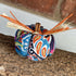 Bright Upcycled Pumpkin Decoration, Colourful Patterned Fabric Ornaments