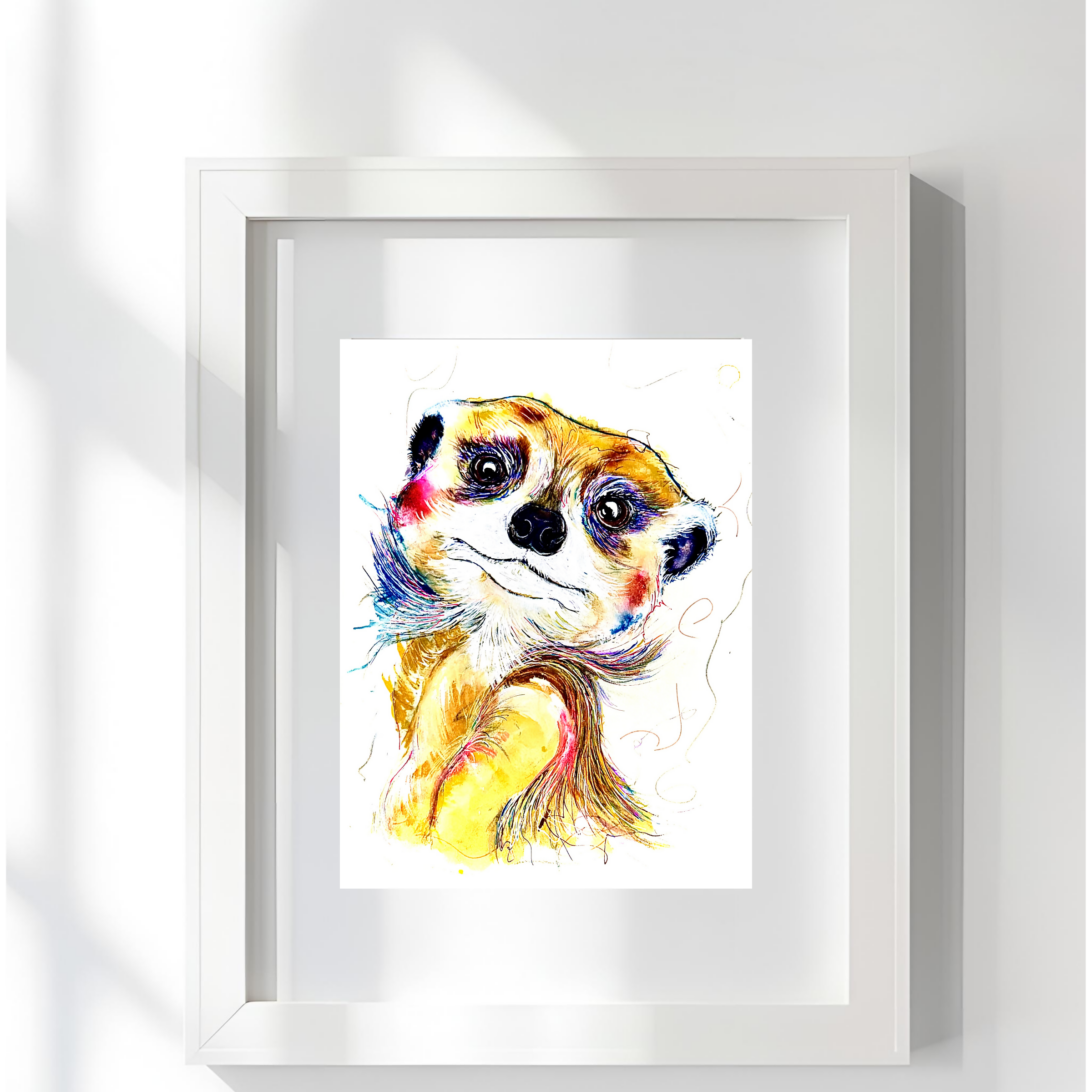 FINE ART PRINT OF MARILYN THE MEERKAT