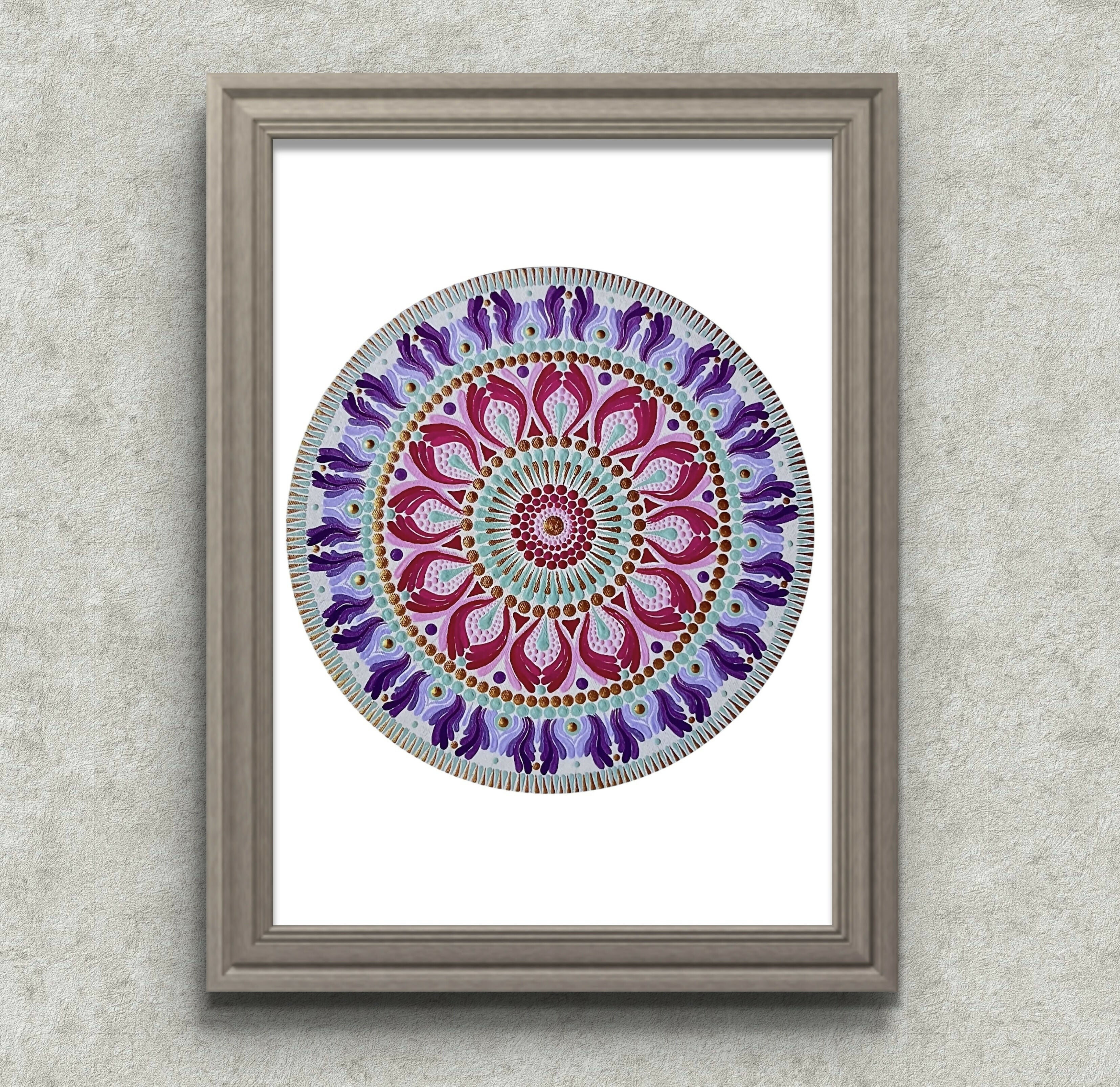 A4 Print - Spring Colour Mandala