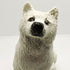 Ceramic Samoyed dog sculpture
