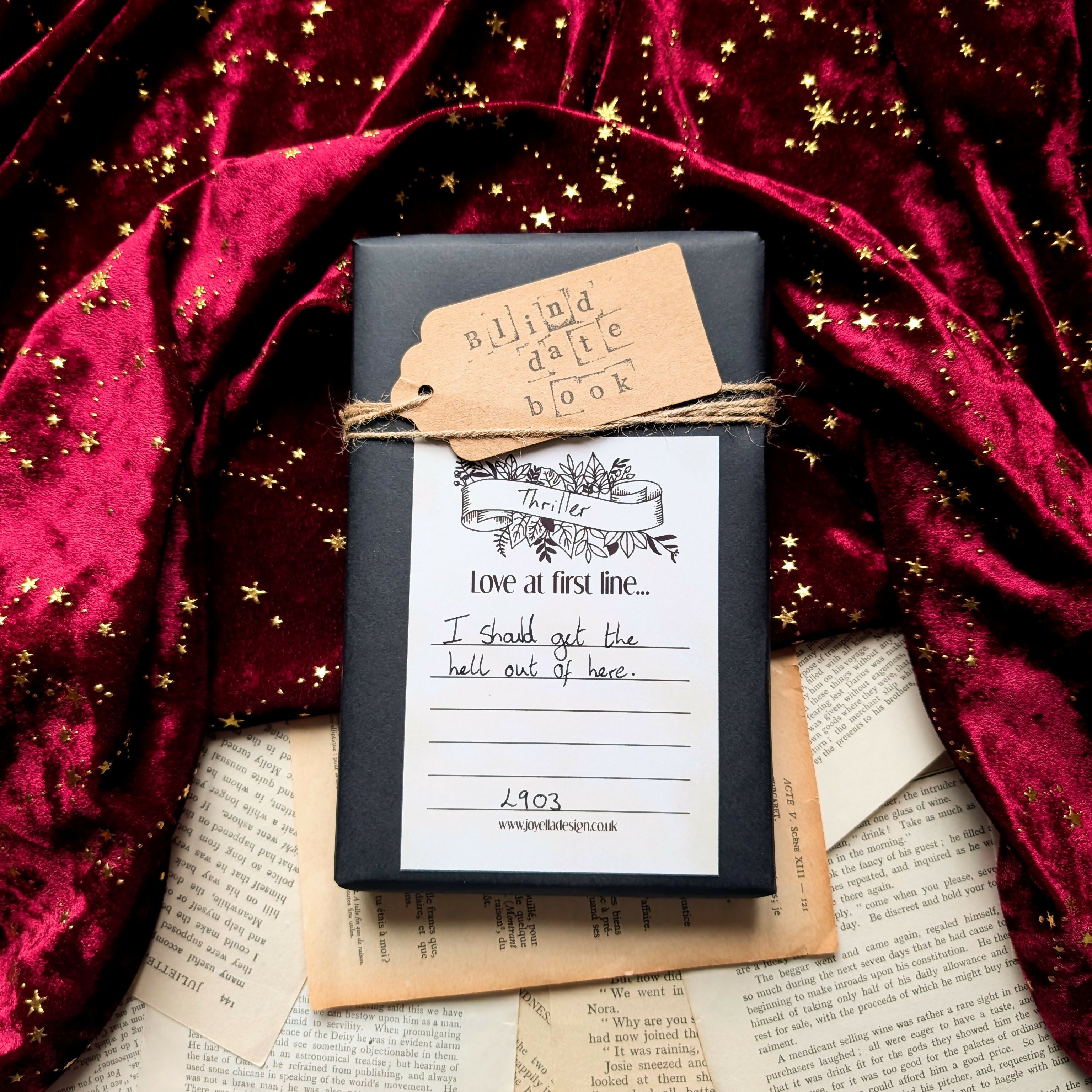 Blind Date with a Book Love at 1st line L903