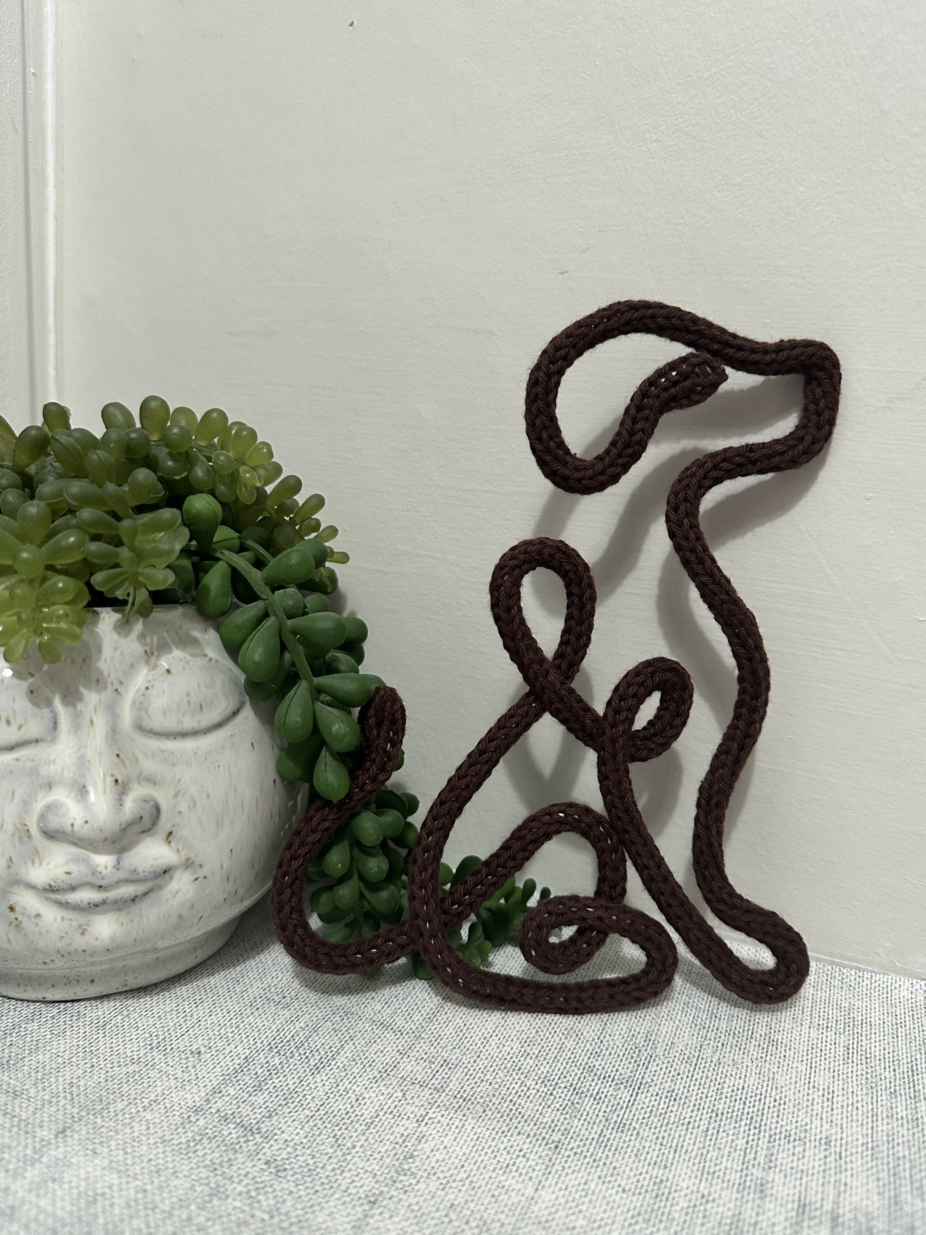 Dog Silhouette Wire Decoration