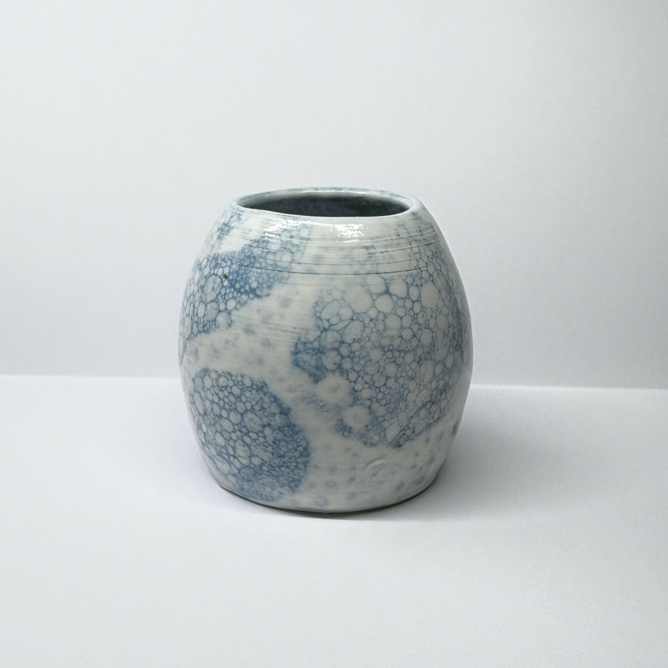 Small Bubble Glazed Vases