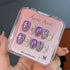 Purple Silk - Handmade press-on nails