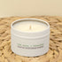 Lime Basil + Mandarin Soy Wax Mini Tin Candle