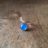 Handmade Adjustable Copper Blue Agate Ring Size O