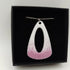 White and Pale Purple Enamel Pendant