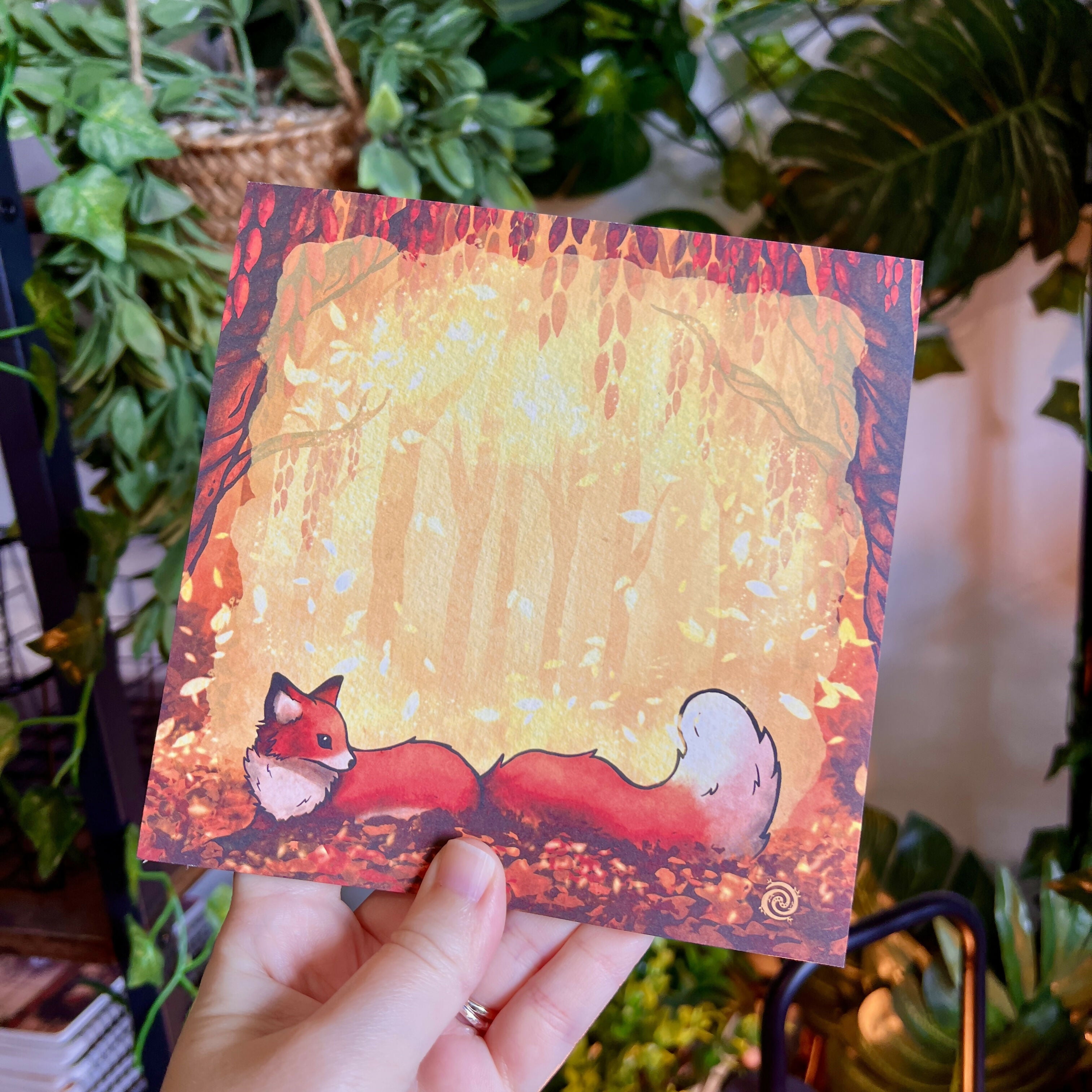 Forest Fox Notepad Large