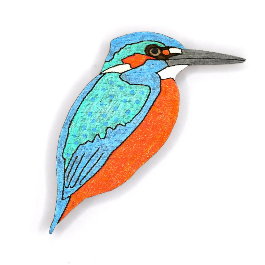 Kingfisher Pin Badge