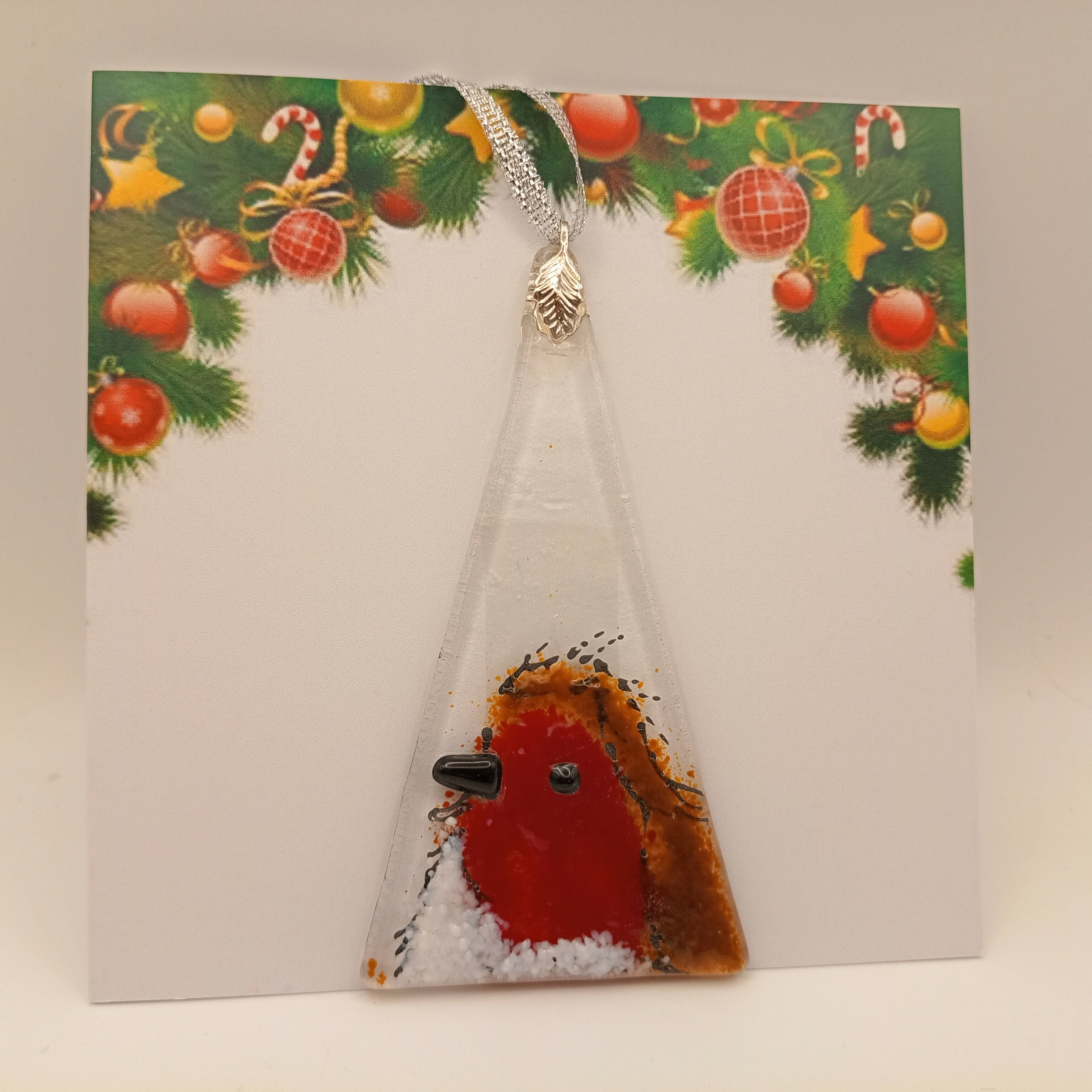 Fused Glass Christmas Card
